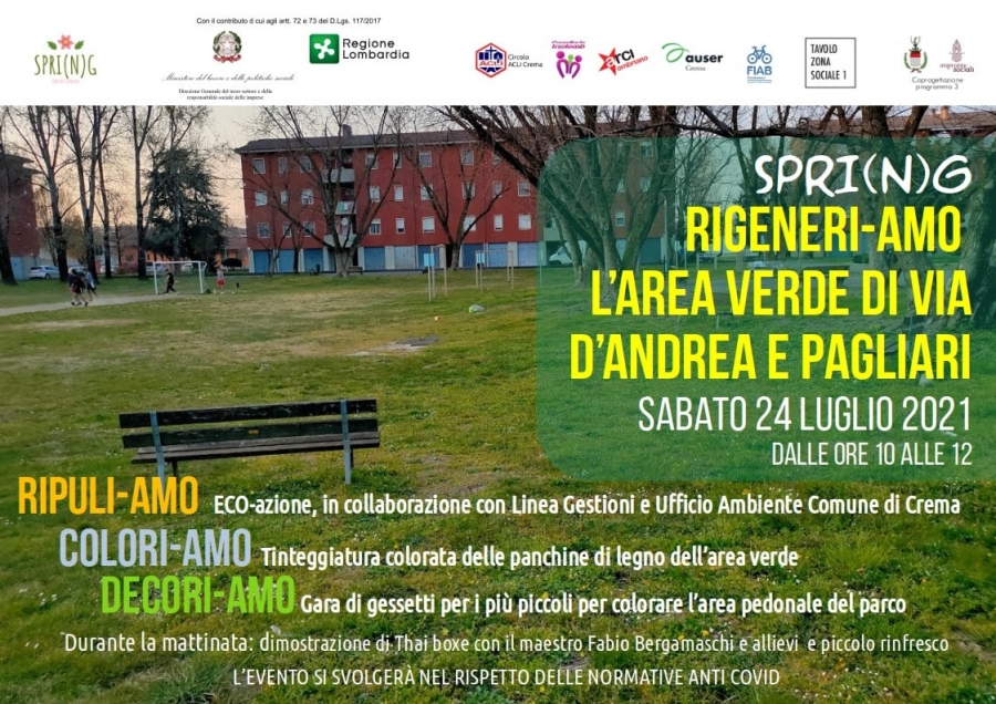 Ri-generiamo l&#039;area verde di via d&#039;Andrea e Pagliari