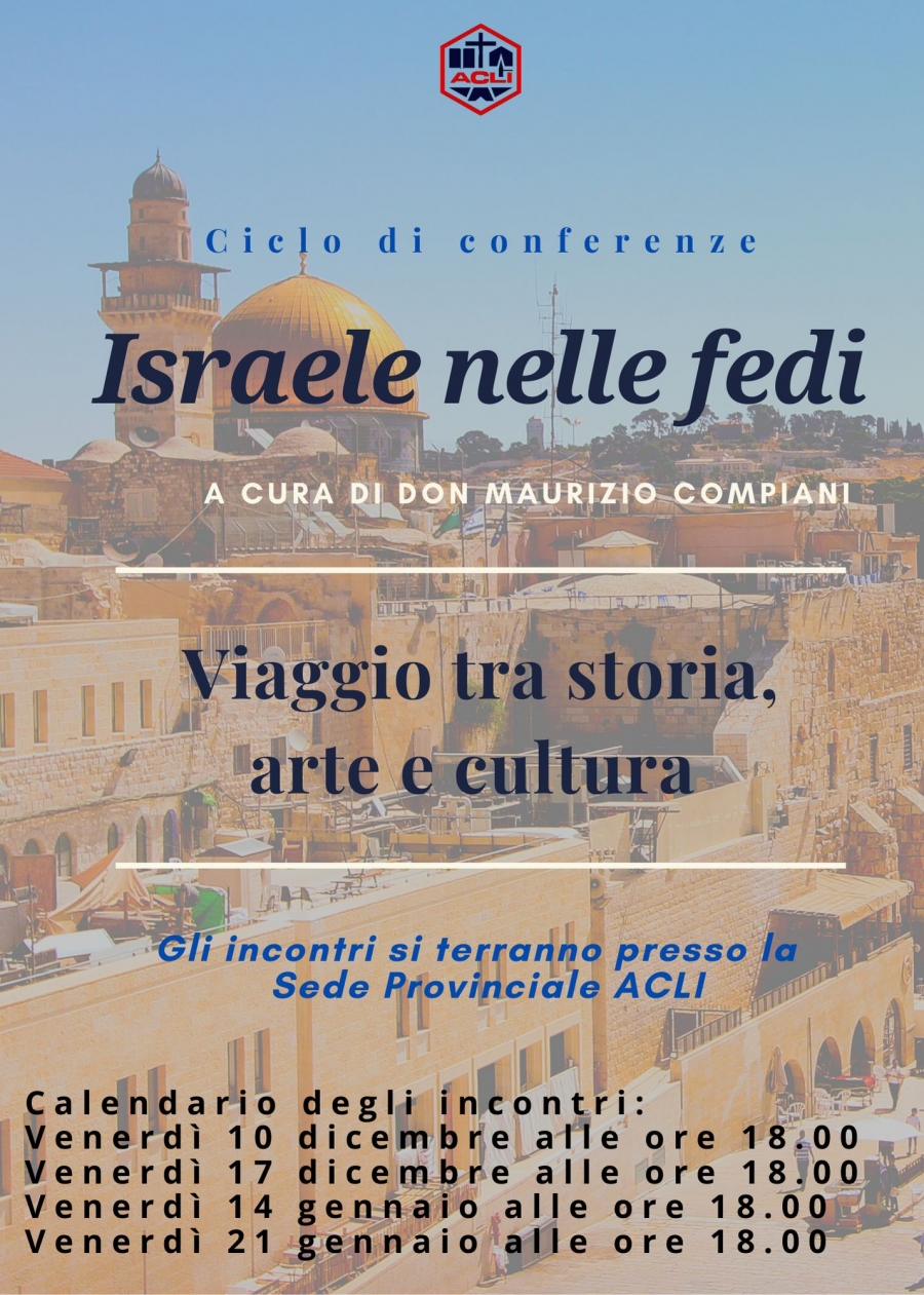 Israele nelle fedi, ciclo di conferenze alle Acli di Cremona